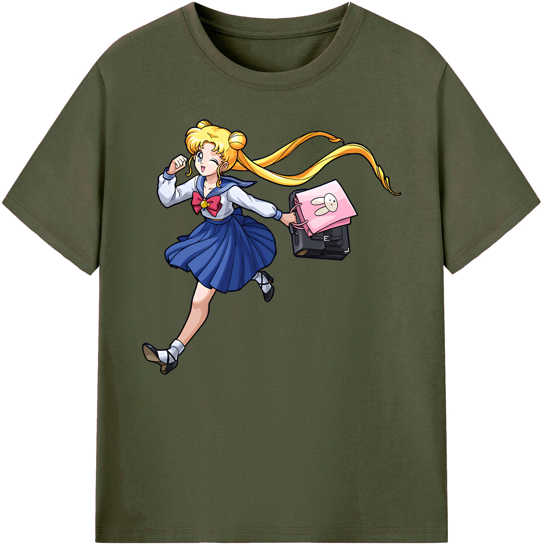 （画像用） 美少女戦士セーラームーン 愛野 美奈子 あいの みなこ Sailor Moon Aino Minako 綿100％ メンズ半袖Tシャツ｜肌触りやわらか＆通気性